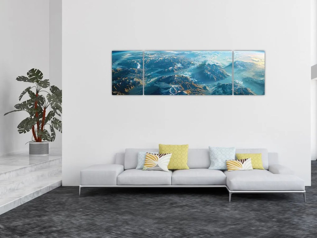 Obraz - Widok z kosmosu (170x50 cm)