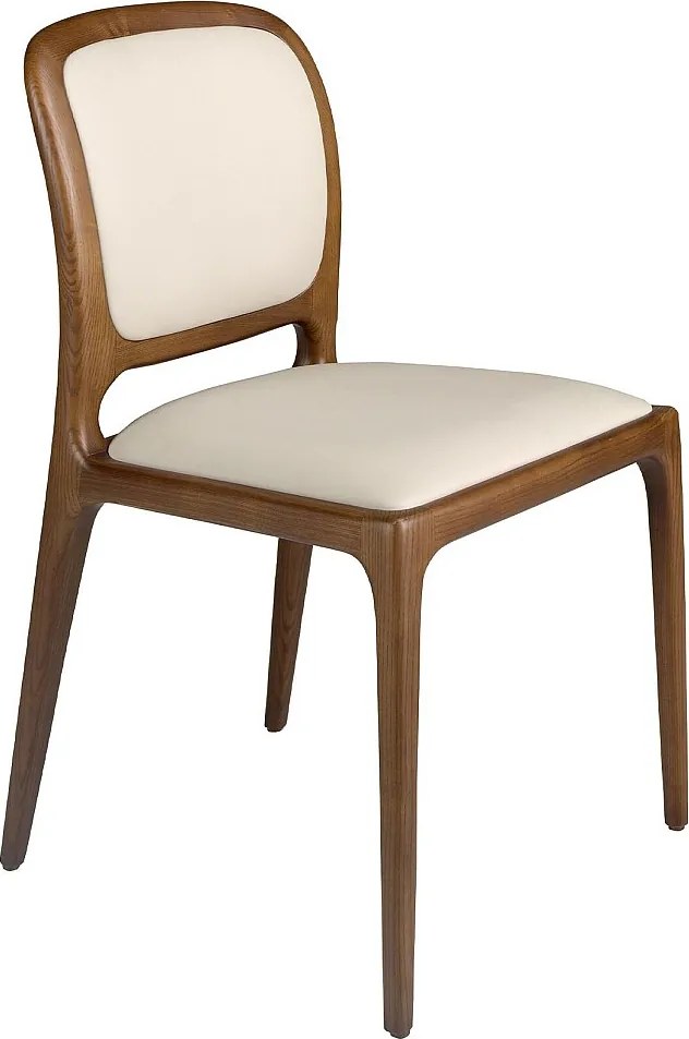 Kremowe krzesło ze sztucznej skóry 4169 ANGEL CERDA