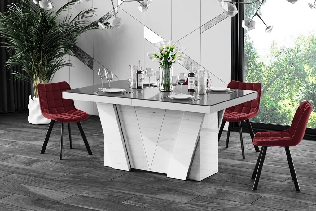 Stół w wysokim połysku Grande 160 rozkładany do 412 cm