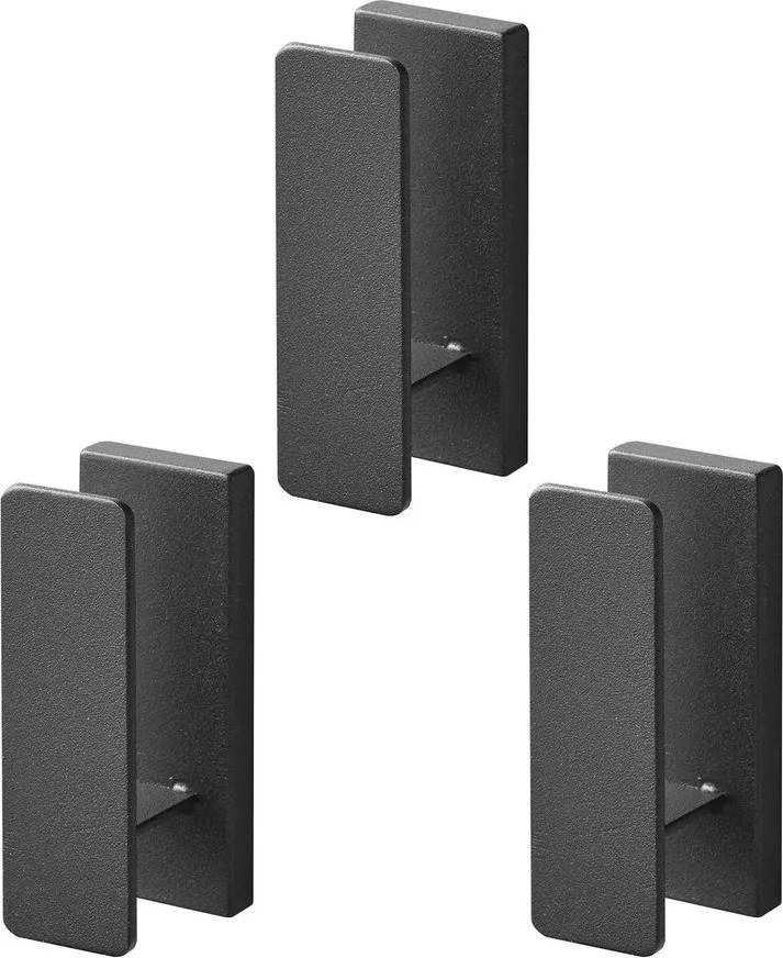 Czarne ścienne metalowe haczyki zestaw 3 szt. Tower – YAMAZAKI