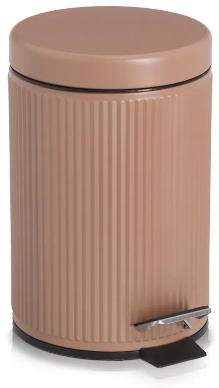 Metalowy kosz łazienkowy BRASS TONE, 3 l