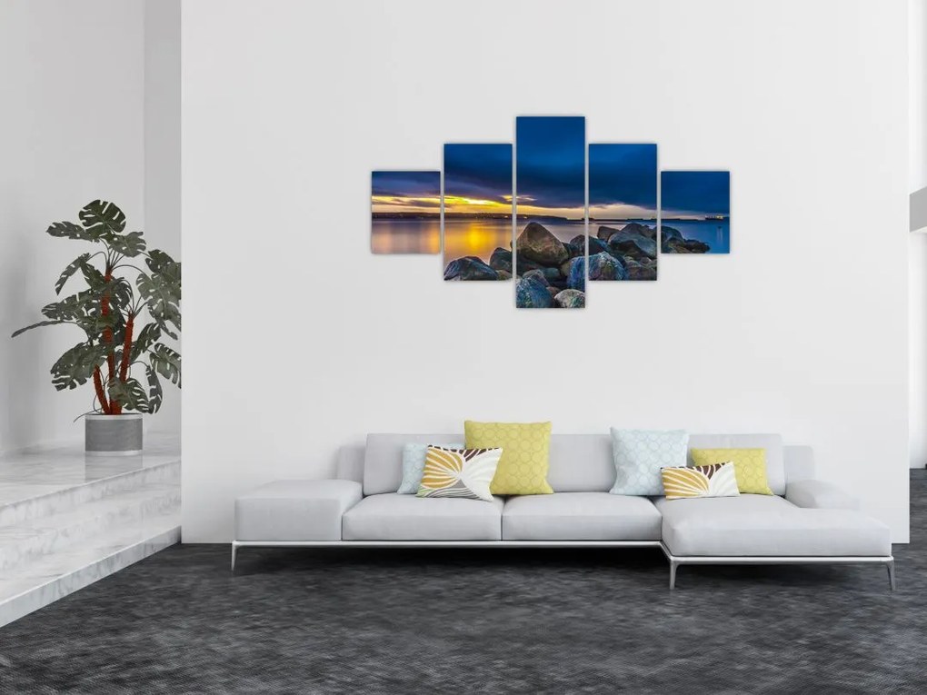 Obraz - Chmury nad wodą (125x70 cm)