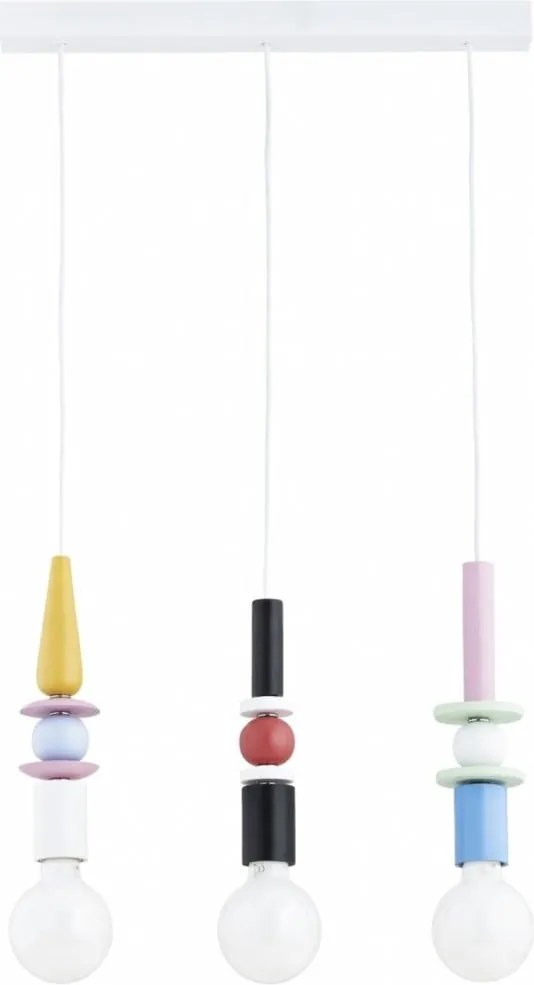 Żyrandol na lince LUMIO 3xE27/15W/230V wielobarwny