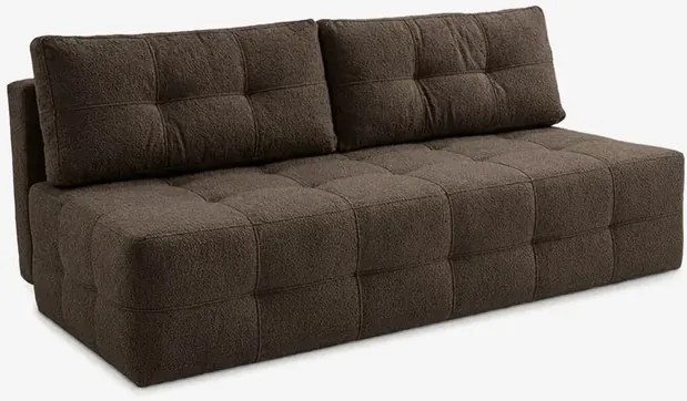 Sofa z Funkcją Spania MORANA Mocca Boucle Nowoczesna