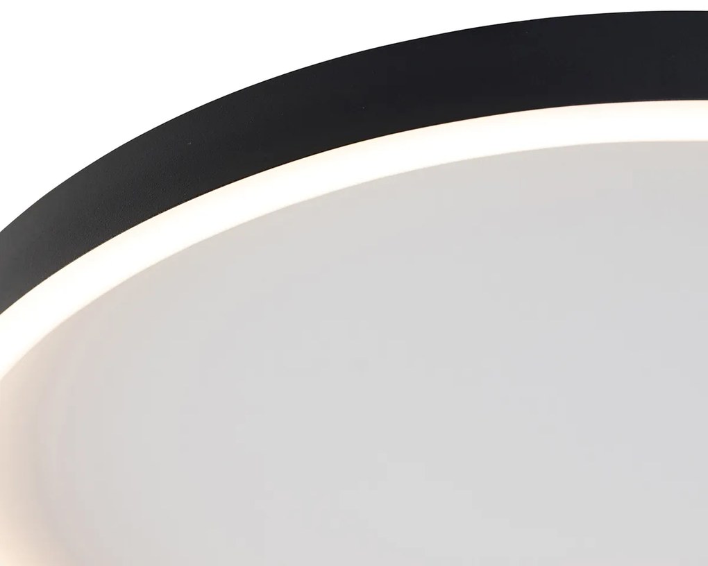 Designerska lampa sufitowa czarna z wbudowanym LED - DanielaDesignerski Oswietlenie wewnetrzne