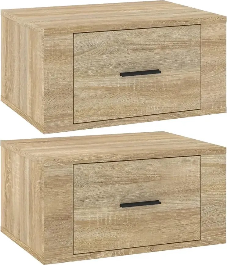 Komplet wizących szafek nocnych dąb sonoma D9-R54