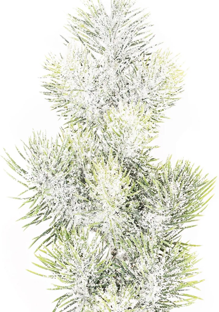 Sztuczna ośnieżona gałąź Sosna z brokatem, 55 cm