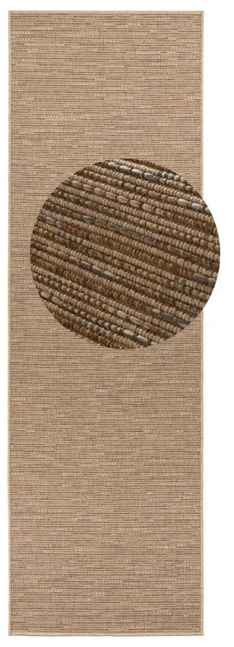 Brązowy chodnik BT Carpet Nature, 80x450 cm