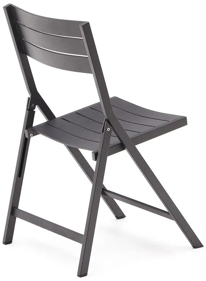 Czarne metalowe krzesło ogrodowe Torreta – Kave Home