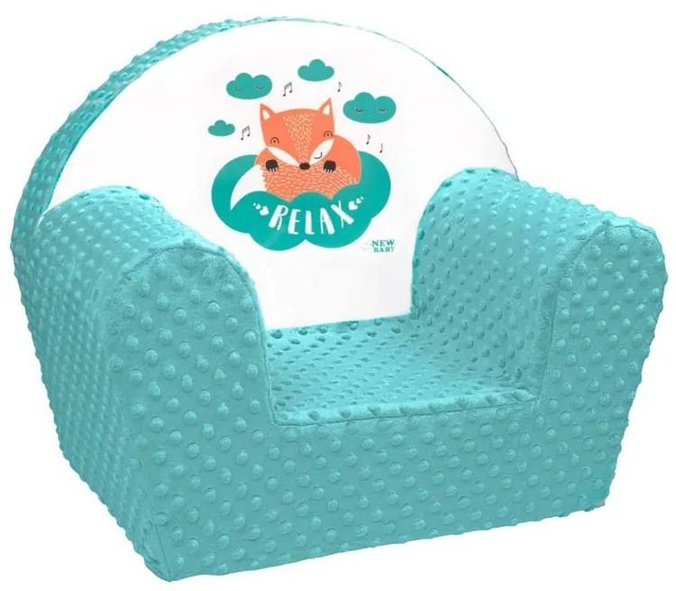 Krzesło New Baby Minky Fox miętowe, 42 x 53 cm