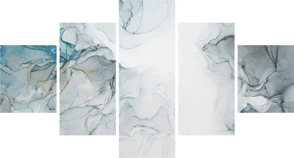 Obraz - Niebieski marmur (125x70 cm)