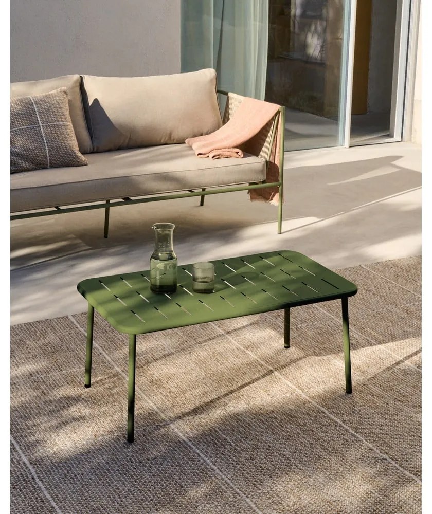 Stalowy stolik ogrodowy 50x90 cm Zivia – Kave Home