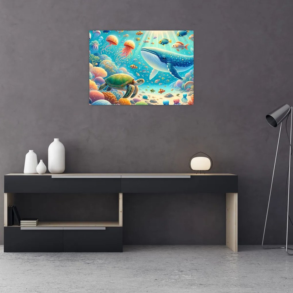 Obraz - Świat pod wodą (70x50 cm)