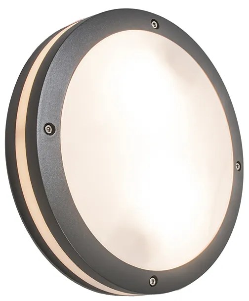 Zewnetrzna Lampa ścienna i sufitowa ciemnoszara 2-światłowa IP54 - Glow Nowoczesny Oswietlenie zewnetrzne