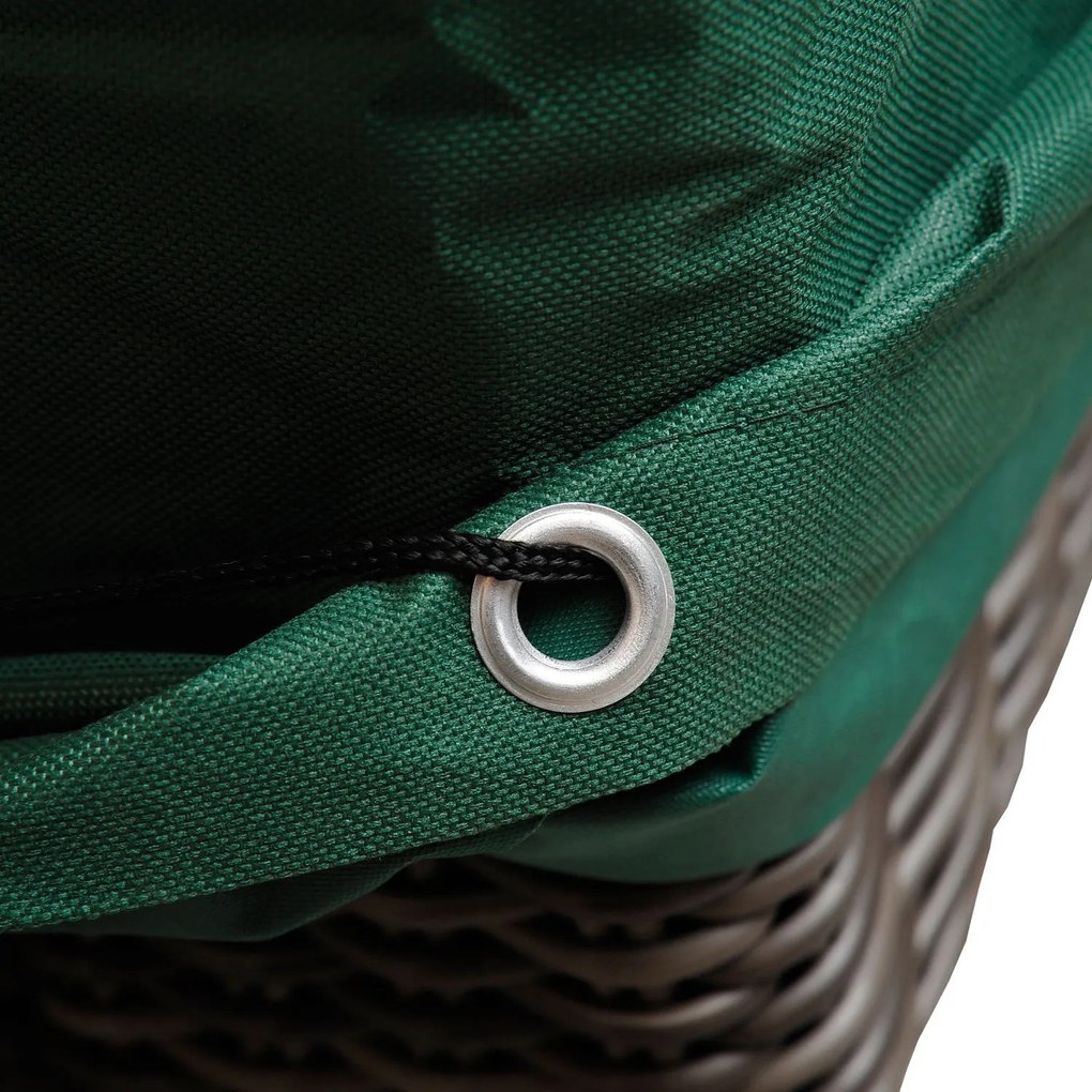 Outsunny Pokrowiec Ochronny na Meble Ogrodowe 135x135x75cm Zielony Wodoodporna Plandeka Ochronna | Aosom PL