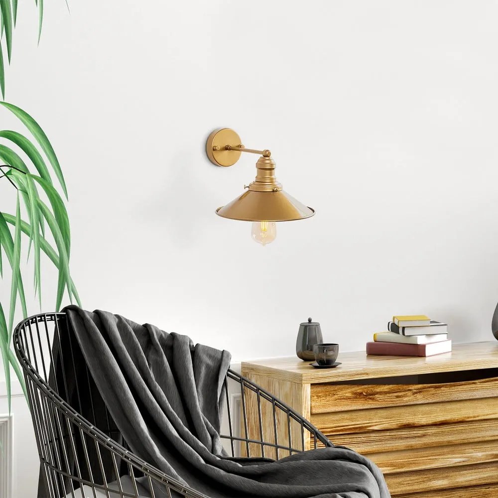 Kinkiet w kolorze złota ø 24 cm Conical – Opviq lights