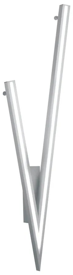 Szara lampa sufitowa LED ze sterowaniem głosowym/mobilną aplikacją i metalowym kloszem 35x127.5 cm Cicanto – CINQUE