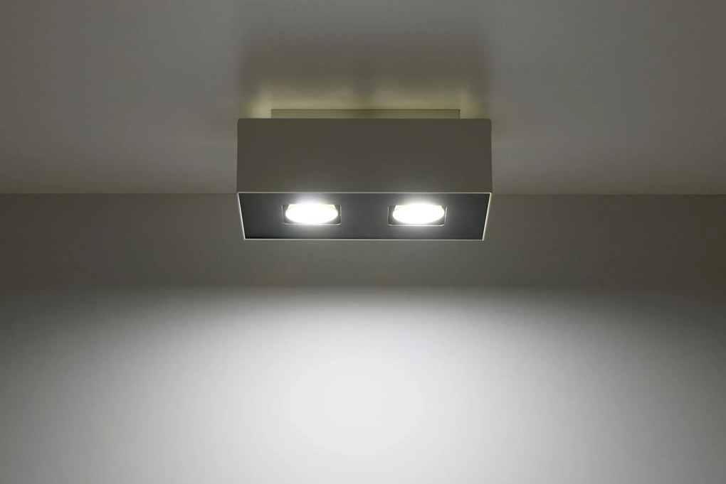 Minimalistyczny plafon E774-Sofis - biały