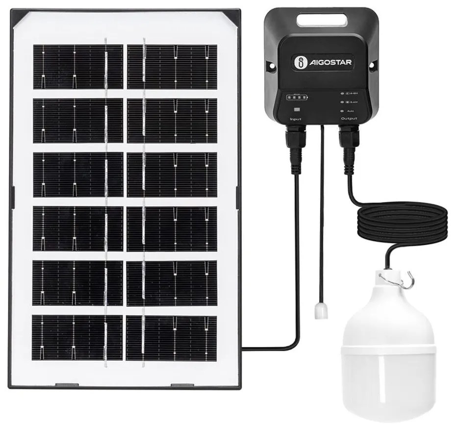 Aigostar - LED Żyrandol solarny LED/35W/12V 3000 mAh 6500K śr. 10 cm