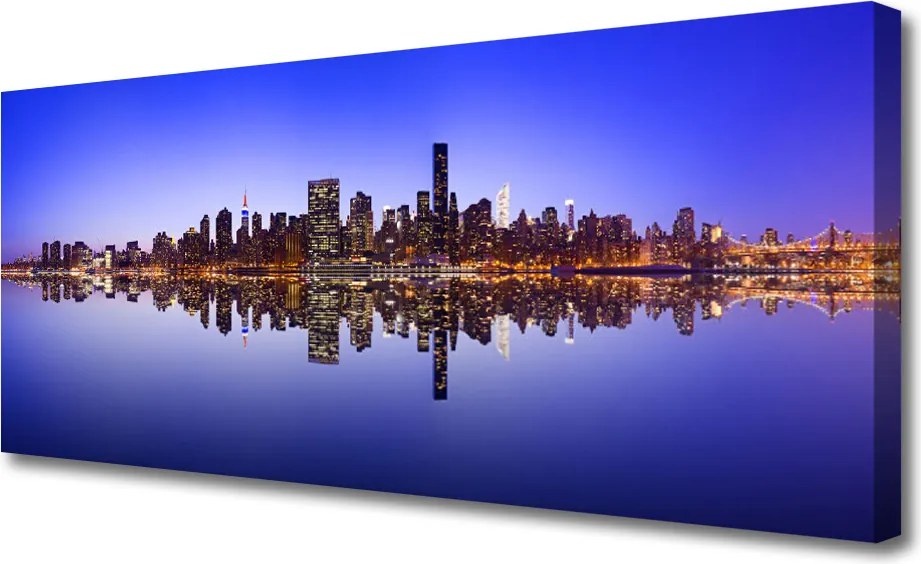 Obraz na płótnie Portowa Zabudowa Miasta