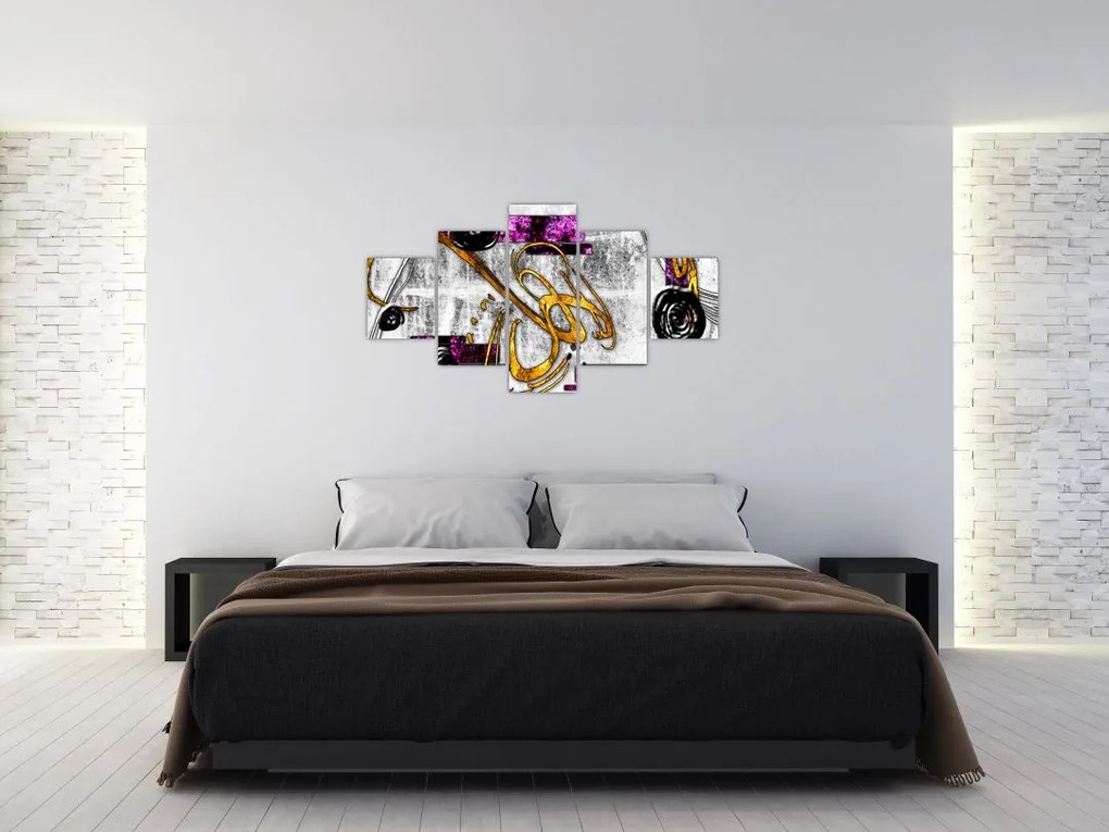 Obraz abstrakcji (125x70 cm)