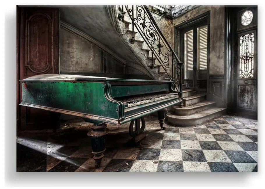 Obraz Styler Canvas Silver Uno Piano, 85x113 cm