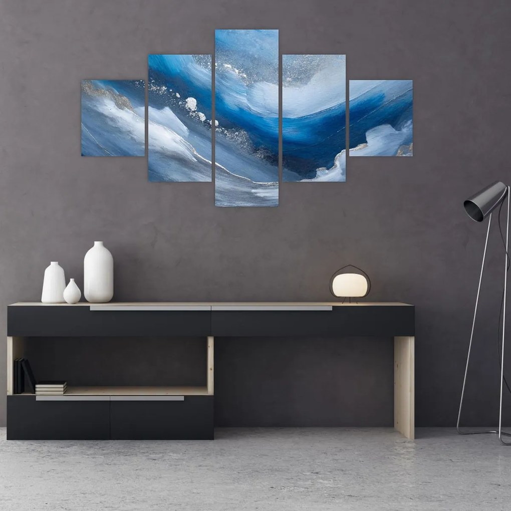 Obraz - Abstrakcja oceanu (125x70 cm)
