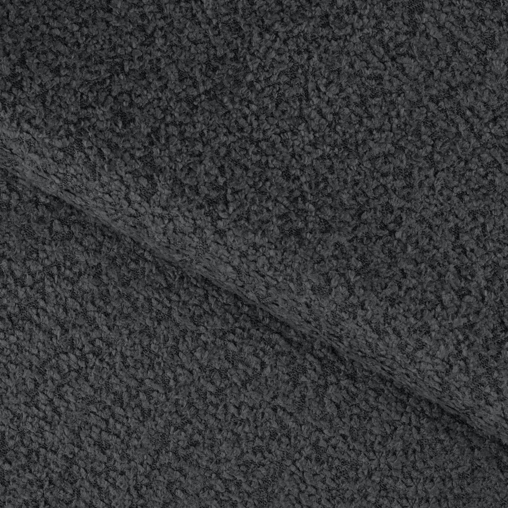 Ciemnoszary rozkładany narożnik z materiału bouclé (prawostronny/w kształcie litery U) Feraria – ELTAP