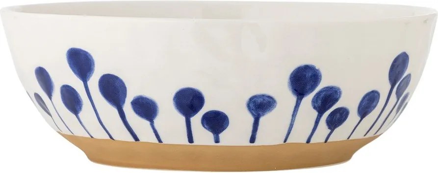 Biało-niebieska ceramiczna misa ø 28 cm Linora – Bloomingville