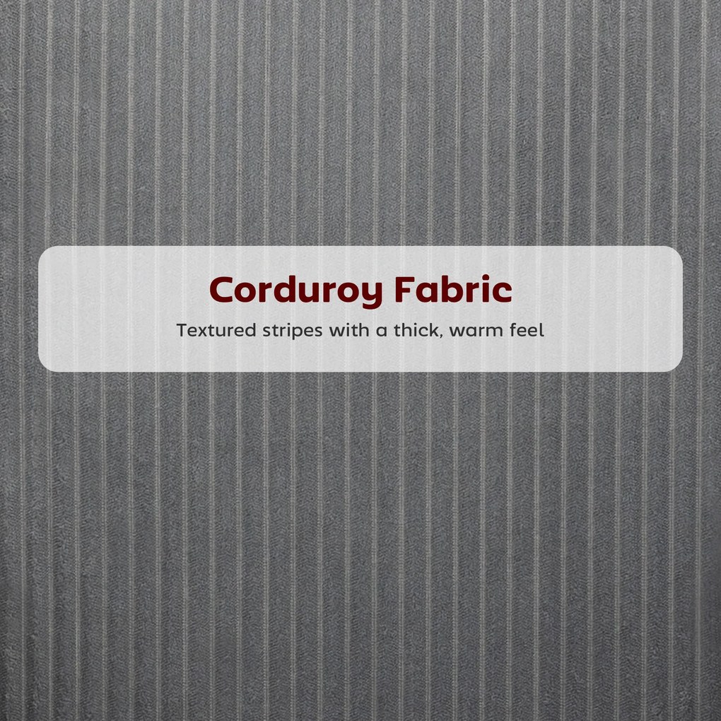 HOMCOM Krzesło do jadalni, pokrycie aksamitne, kształt muszli, nogi metalowe, podkładki pod stopy, szare