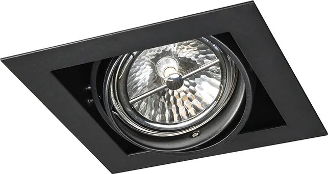 Wpuszczany reflektor czarny G53 111mm regulowany - Oneon