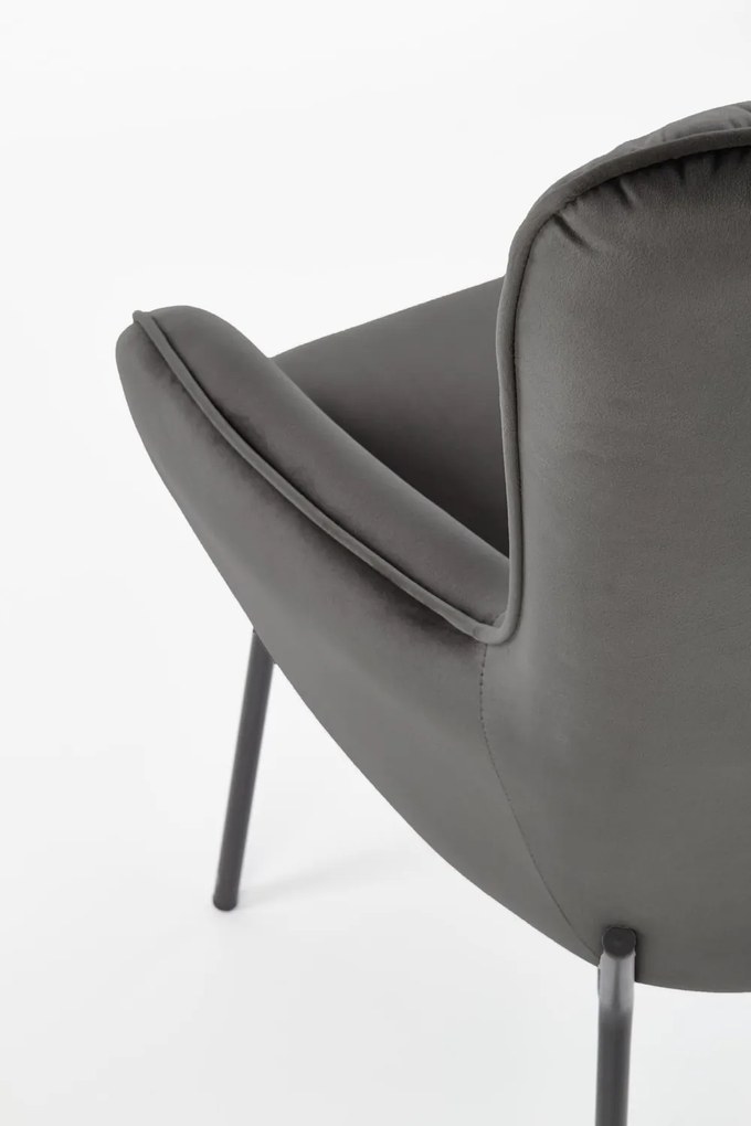 Pikowany fotel wypoczynkowy z podłokietnikami Castel