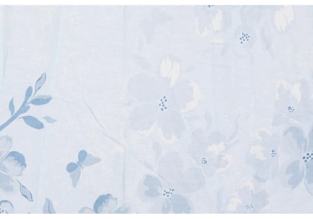 Jasnoniebieska pościel jednoosobowa z bawełny renforcé 140x200 cm Elena – Mijolnir