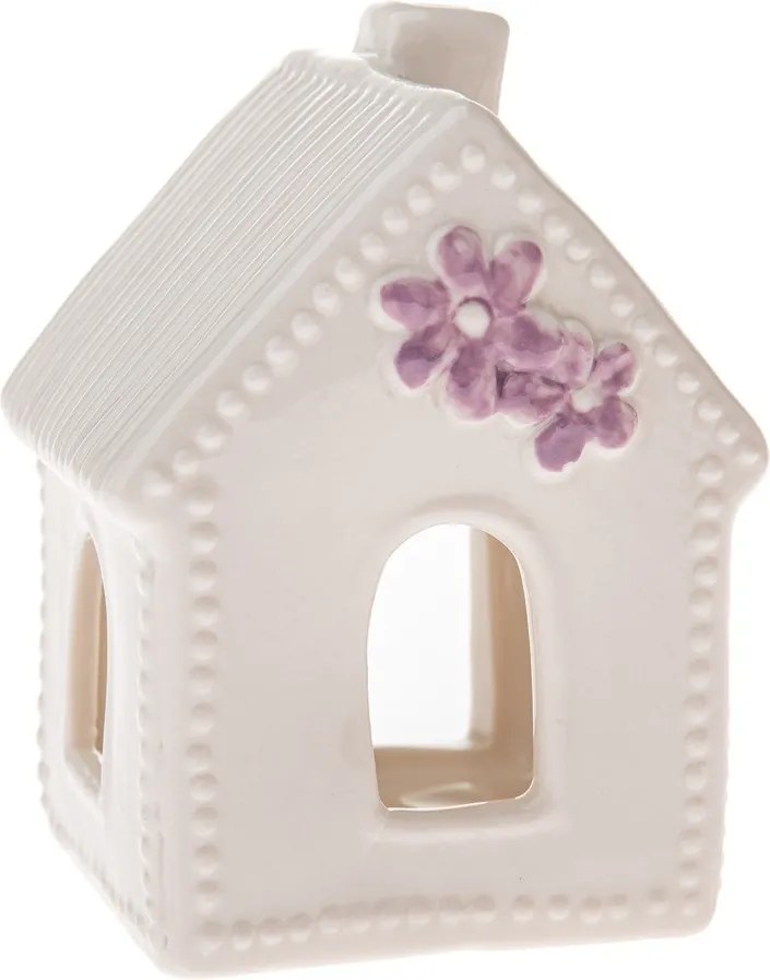 Porcelanowy świecznik na świeczkę typu tealight House – Dakls