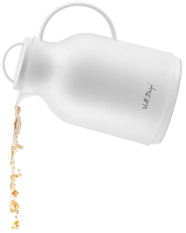 Biały termos Vialli Design, 1 l