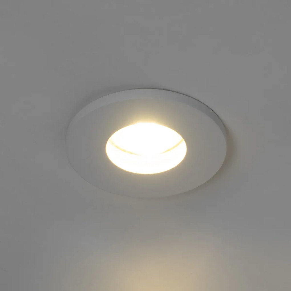 Inteligentny podtynkowy reflektor łazienkowy biały w komplecie z Wifi GU10 - Shed