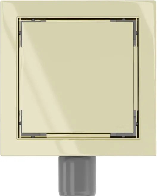 Mexen Flat-Q M13 wpust podłogowy kwadratowy 15 x 15 cm, złoty - 1510015