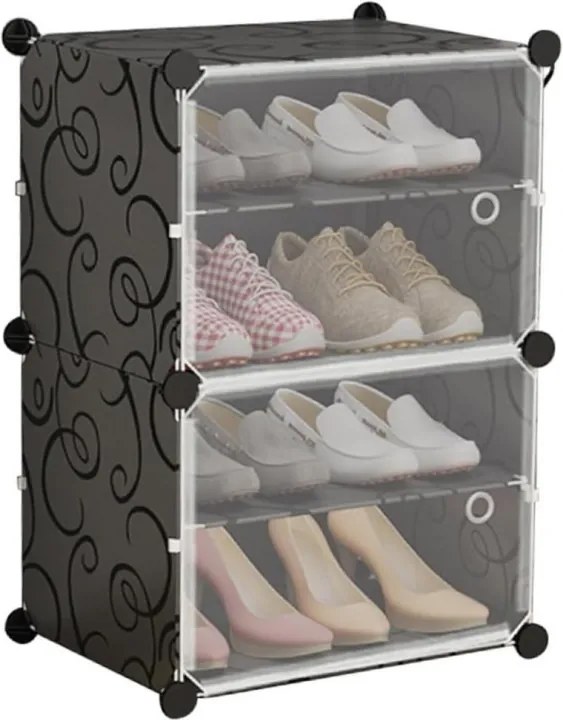Modułowa szafka na buty SHOZIX 23x33 cm, szara