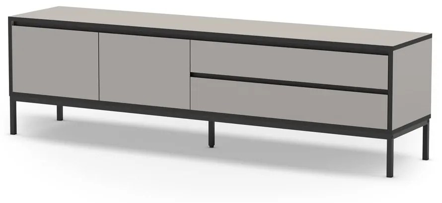 Szarobeżowa szafka pod TV 180x55 cm Lorenza – Marckeric