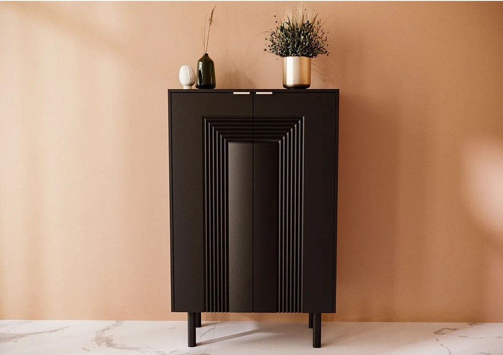 Czarna komoda / szafka na buty Dancan YOKO