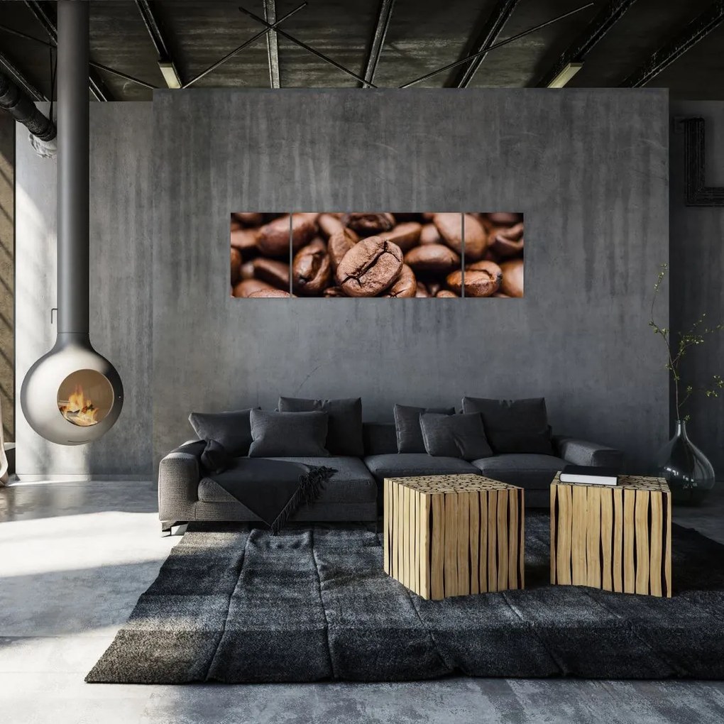 Obraz ziaren kawy (170x50 cm)