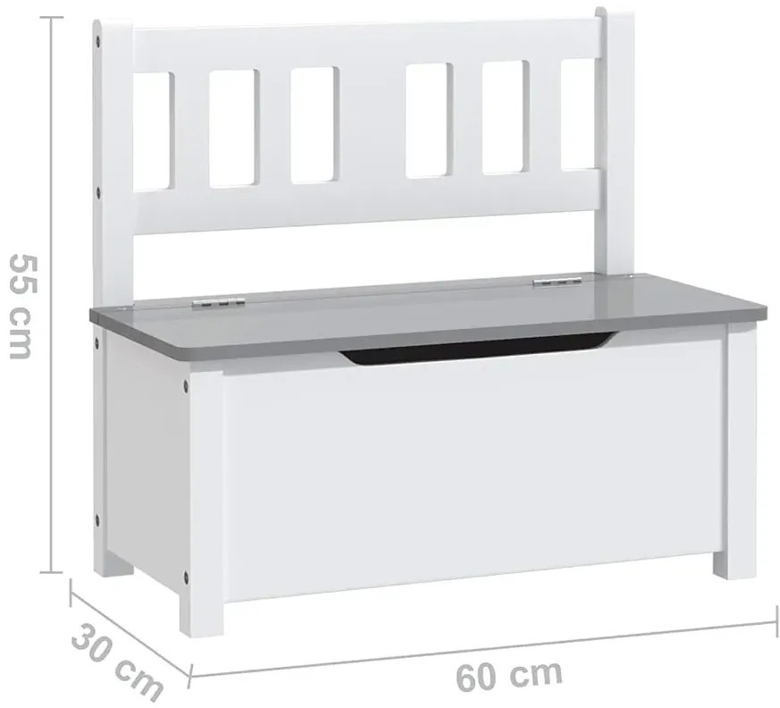 Biało-szary stolik z krzesełkami dla dziecka A2-C20