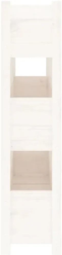 Biała drewniana piętrowa donica ogrodowa Z7-K19