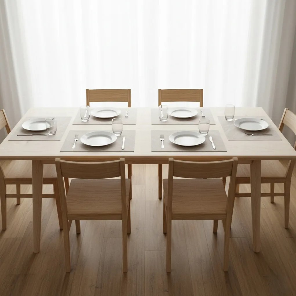 Podkładka pod Talerz Szara z Wzorem Mata na Stół 33x45 Dekoracyjna Stylowa