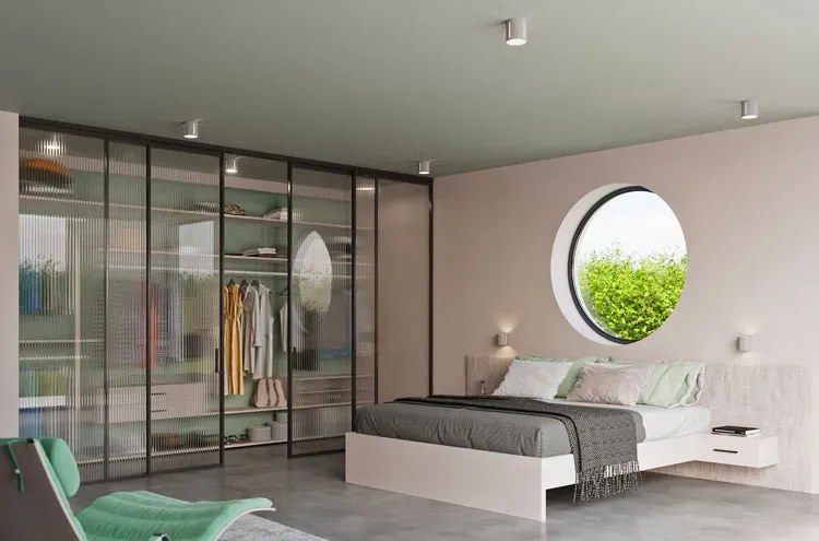 Minimalistyczny plafon walec LED E803-Kalano - szary