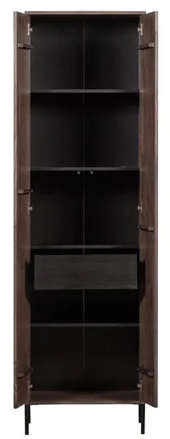 Brązowa szafa w dekorze jesionu 60x210x42 cm Gravure – WOOOD