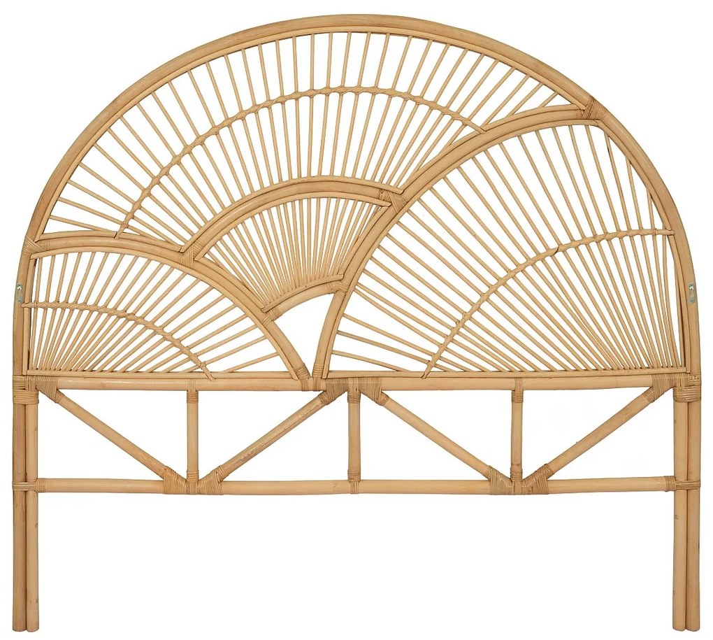 Zagłówek do łóżka 140 cm - Rattan - Naturalny - EFELA