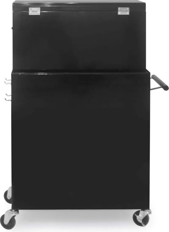 Wózek warsztatowy z 5 szufladami, 61 x 108 cm, czerwony