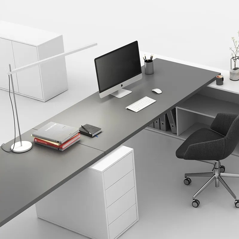 Kontener biurowy BLOCK, 400 x 800 x 710 mm, 4 szuflady, dąb naturalny