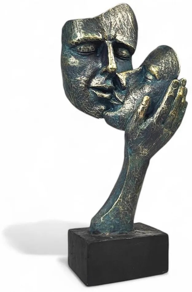 Dekoracja stołowa 35x22x13 cm żywica/patyna